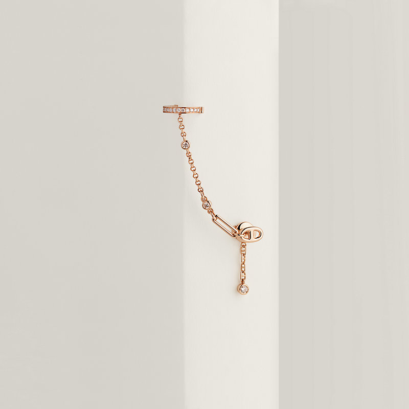シングルピアス 左 《シェーヌ・ダンクル・カオス》 | Hermès